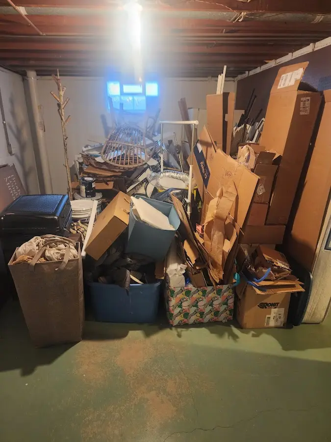 Roll-off dumpster container at job site for 40 Yard Dumpster Rental in East Whiteland